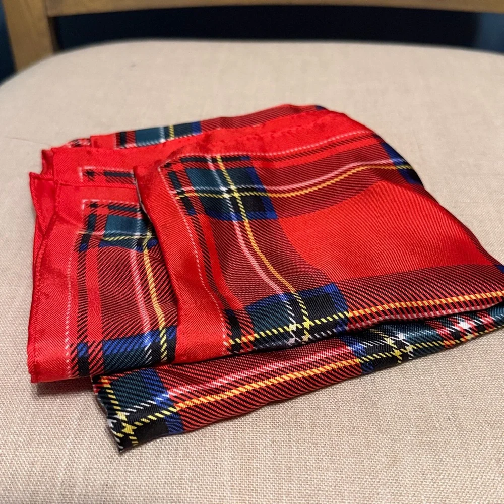 Vintage Scottish Silk Scarf